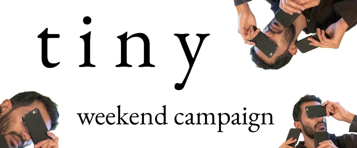 tiny weekend campaign to donate internet